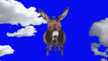 Donkey Float GIF - Donkey Float Up In The Sky GIFs