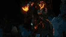 Ghost Rider On Horse Reverse GIF - Ghost Rider On Horse Reverse GIFs