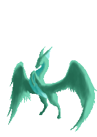 a green dragon with wings is standing on its hind legs on a white background