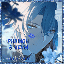 a picture of a boy with the name phainon and kevin