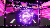 a screen that says chroma drift on it in purple