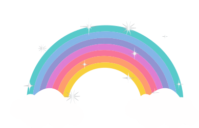 Rainbow Cute Sticker - Rainbow Cute Aesthetic - Discover & Share GIFs