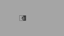 a black and white logo for fatal with a picture of a person running