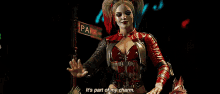 Injustice Harley Quinn GIF - Injustice Harley Quinn Its Part Of My Charm GIFs