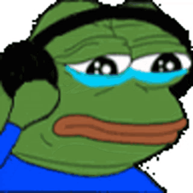 Dank Memer Sad Vibing Sad Pepe Sticker - Dank Memer Sad Vibing Sad Pepe Dank  Sad - Discover & Share GIFs