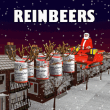 Reinbeers Reindeers GIF - Reinbeers Reindeers Santas Sleigh GIFs
