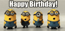 Happy Birthday Minions GIF - Happy Birthday Minions Hbd GIFs