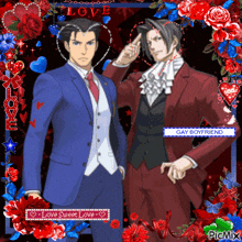 a picture of a gay boyfriend and his boyfriend
