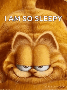 Sleepy Garfield GIF - Sleepy Garfield Im So Sleepy GIFs