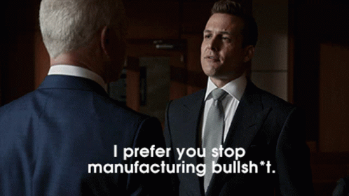 Harvey Specter Suits GIF - Harvey Specter Suits Stop Manufacturing Bull GIFs