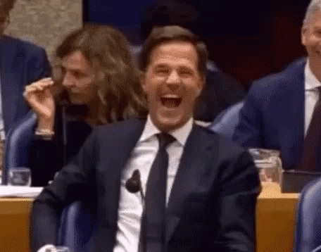 Mark Rutte Laughing GIF - Mark Rutte Laughing Embarrassed GIFs