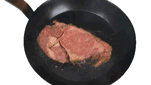 Cooking Steak Internet Shaquille Sticker - Cooking Steak Internet Shaquille Flipping Meat Over Stickers
