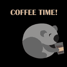 Coffee Koala GIF - Coffee Koala Coffee Time GIFs