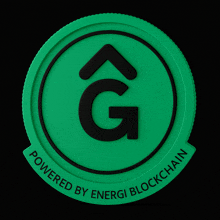 green coin that says powered by energi blockchain