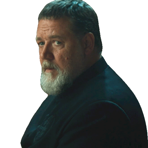 Serious Look Father Gabriele Amorth Sticker - Serious Look Father Gabriele Amorth Russell Crowe Stickers