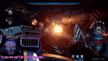 a video game is being played with the words it says we can t do that in the codex