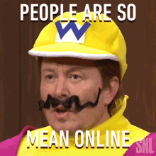 People Are So Mean Online Wario GIF - People Are So Mean Online Wario Elon Musk GIFs