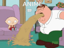 projectile vomiting family guy
