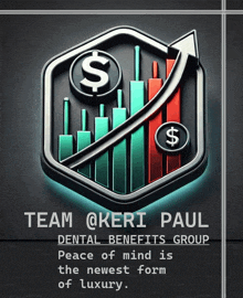 a logo for keri paul dental benefits group