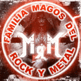 a sign that says familia magos del rock and metal