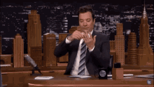 Jimmy Fallon Fancy Slap GIF