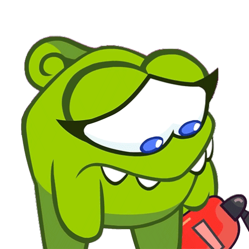 Teary Eyed Om Nelle Sticker - Teary Eyed Om Nelle Cut The Rope Stickers