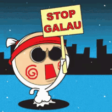 Stop Galau GIF - Gak Boleh Tidak Boleh Stop GIFs