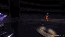 a video game scene with the word ironsights on the bottom left