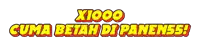 a logo that says x1000 cuma betah di panenss