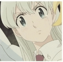 Elizabeta Crying Angrily While Looking Down Worried GIF