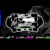 a screenshot of a video game with a heart in the middle of it
