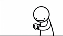 a black and white drawing of a man with the words " i have no idea how to breathe " above him