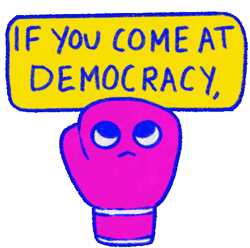 If You Come At Democracy You Best Not Miss Sticker - If You Come At Democracy You Best Not Miss Democracy Stickers