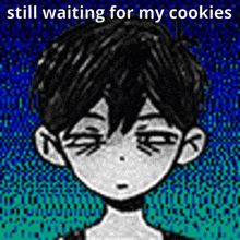 Omori Depressed Still Waiting GIF - Omori Depressed Still Waiting Still Waiting For My Cookies GIFs