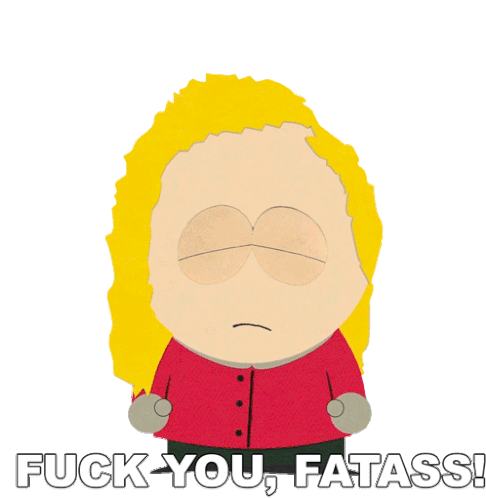 Fuck You Fatass Bebe Stevens Sticker - Fuck You Fatass Bebe Stevens South Park Stickers