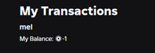 a black background with white text that says my transactions
