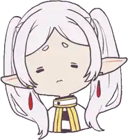 a drawing of a girl with pigtails and blood coming out of her eyes