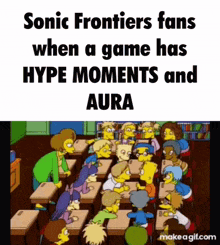 sonic frontiers fans when a game has hype moments and aura ..