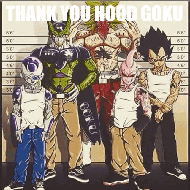 Thank You Hood Goku Meme Thank You Hood Goku Discover Share GIFs