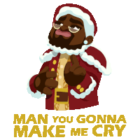 Man You Gonna Make Me Cry Dashing Through The Snow Sticker - Man You Gonna Make Me Cry Dashing Through The Snow Lil Rel Stickers