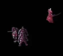 a pixelated image of a person holding a sword with the number 160 on the bottom
