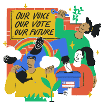 Vote Voters Sticker - Vote Voters Equal Rights Stickers