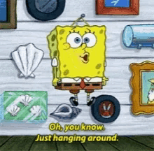 Hanging Around Sponge Bob GIF - Hanging Around Sponge Bob Hang GIFs