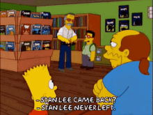 Stan Lee Simpsons GIF - Stan Lee Simpsons Bart Simpson GIFs