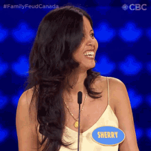 Laughing Sherry GIF - Laughing Sherry Family Feud Canada GIFs