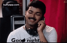 goodnight talking smiling face actor vijay iniya iravu