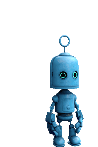 Bubl Robot Sticker - Bubl Robot Blue Stickers