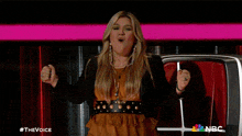 Screaming Kelly Clarkson GIF - Screaming Kelly Clarkson The Voice GIFs