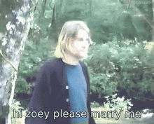 Kurt Cobain Marry Me GIF - Kurt Cobain Marry Me Zoey GIFs