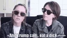 Tegan And Sara Sara Quin On Politics GIF - Tegan And Sara Sara Quin On Politics Trump Can Eat A Dick GIFs